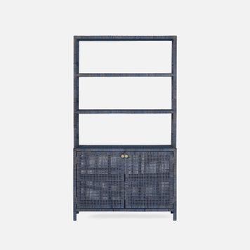 Isla Bookcase With Hutch